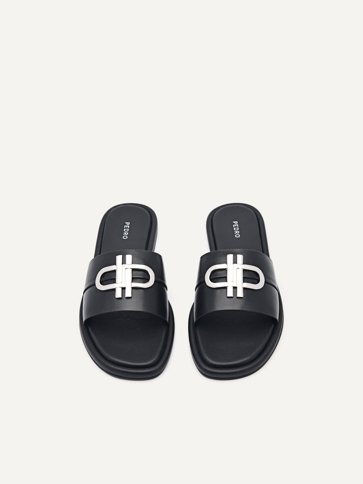 ★PEDRO★ Icon Embossed Slide Sandals サンダル/送料込 PEDRO Icon Leather Slide Sandals