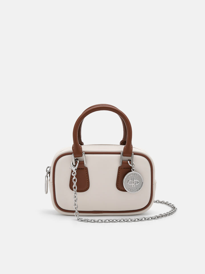 White Maddy Leather Pouch - PEDRO International