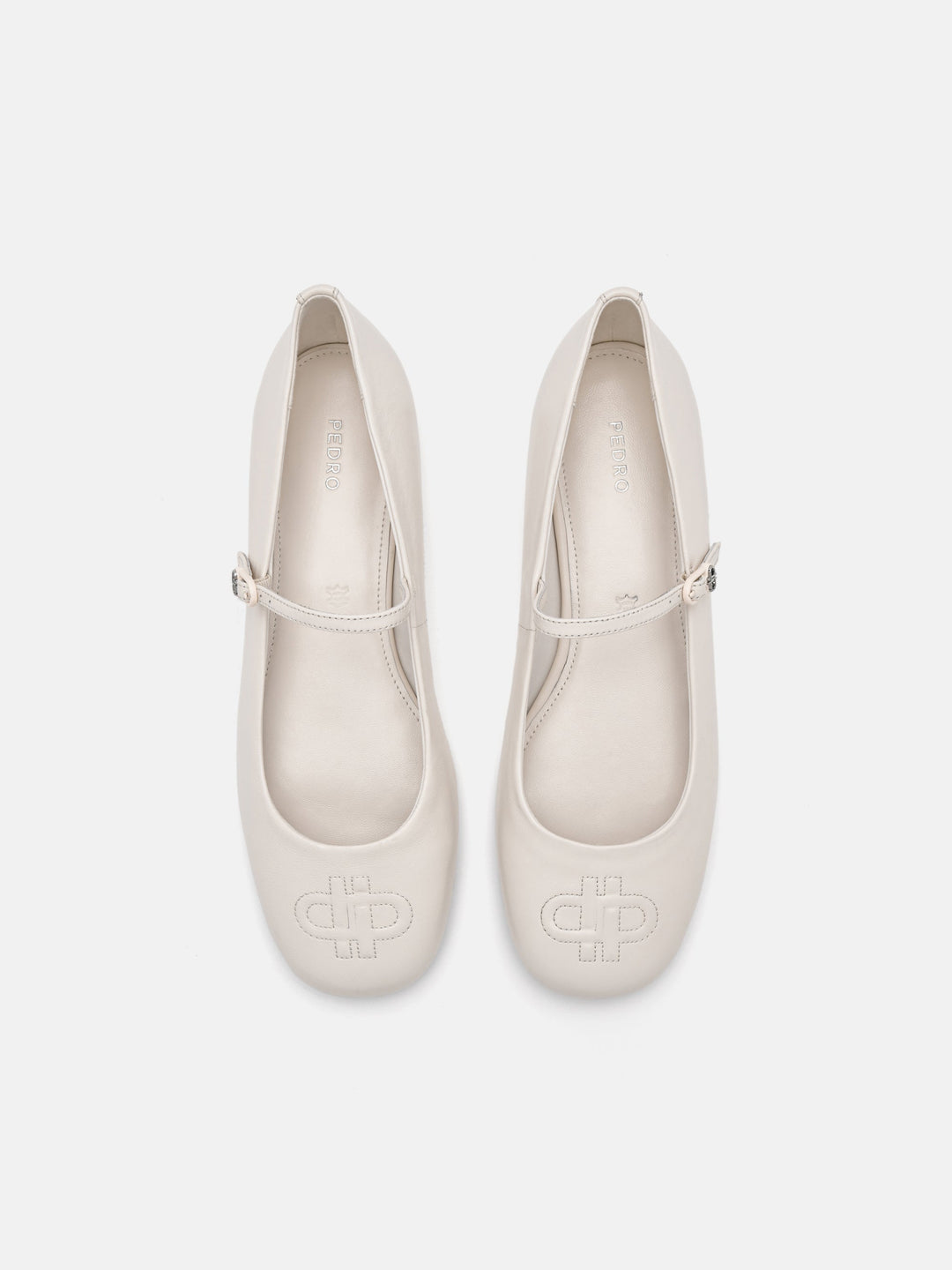 PEDRO Kayla Leather Ballerina Flats in Pixel フラット/送料込 2024-L6-PW1-66680060-41-