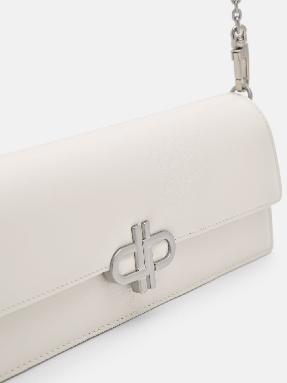 ★PEDRO★Faux Fur Ruched Clutch with Chain バッグ/送料込 Chalk Fadia Shoulder Bag - PEDRO US