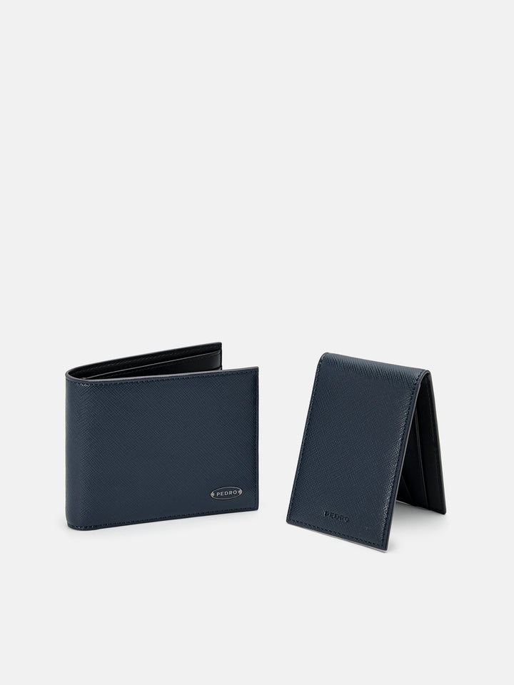 Saffiano Leather Bi-Fold Wallet with Insert – PEDRO