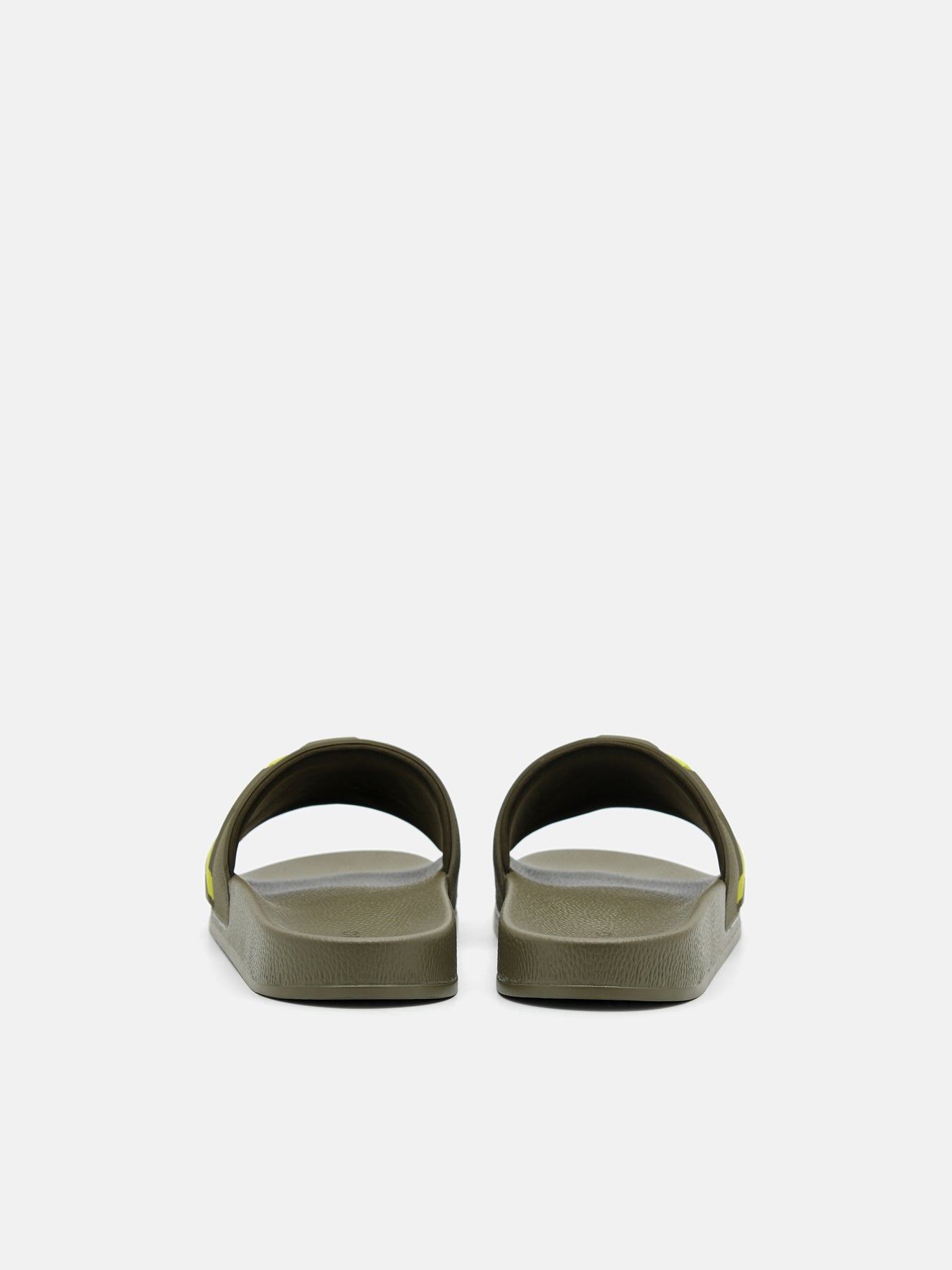 embossed rubber sandals
