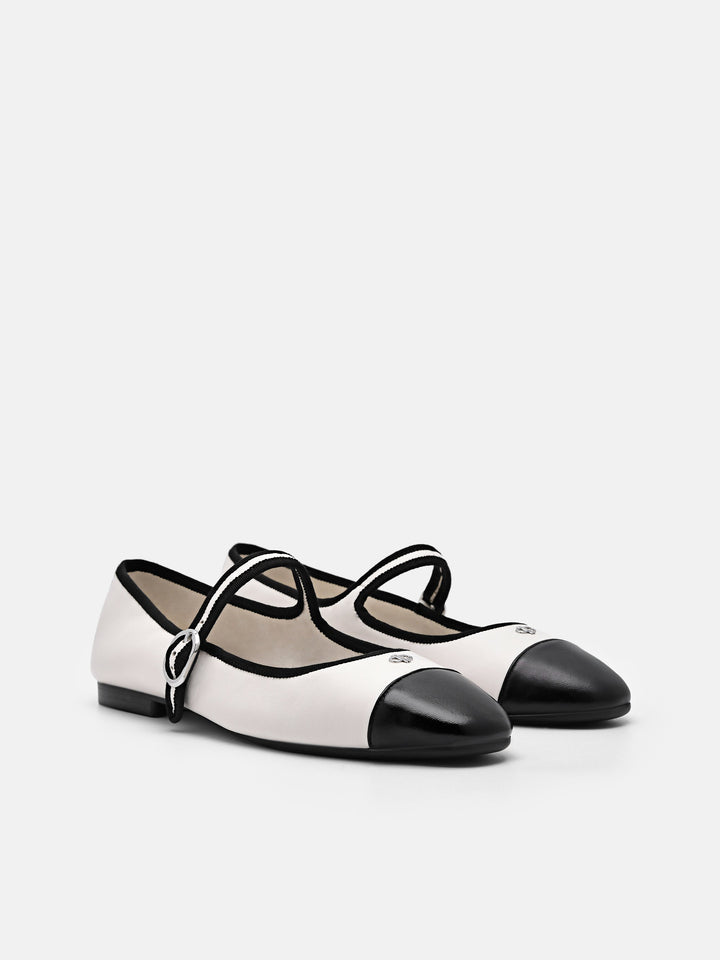 Alina Leather Ballerina Flats – PEDRO