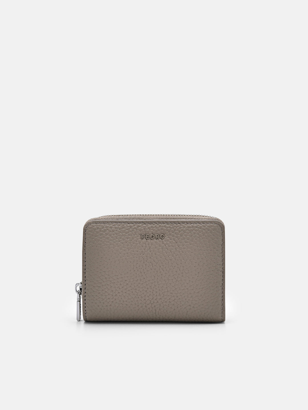 ★PEDRO★Embossed Leather Compact Wallet ウォレット/送料込 Black Embossed Leather Compact Wallet - PEDRO MY