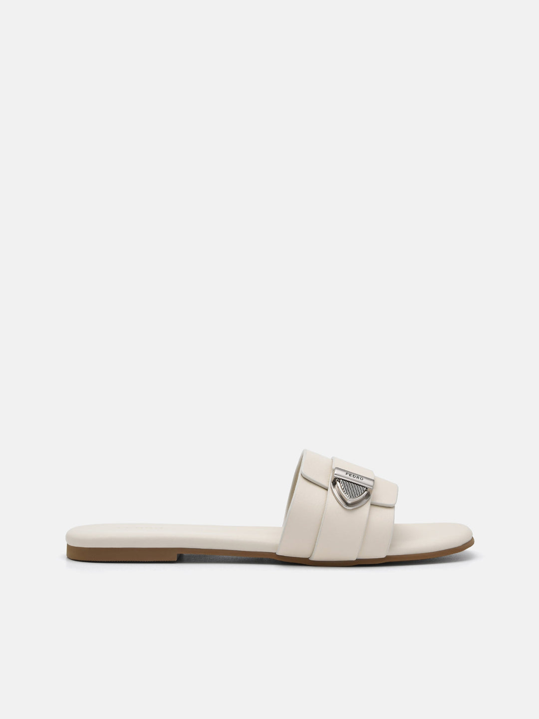 PEDRO ホワイト フラットシューズ クロスストラップ　24cm WOMEN'S FLATS – PEDRO