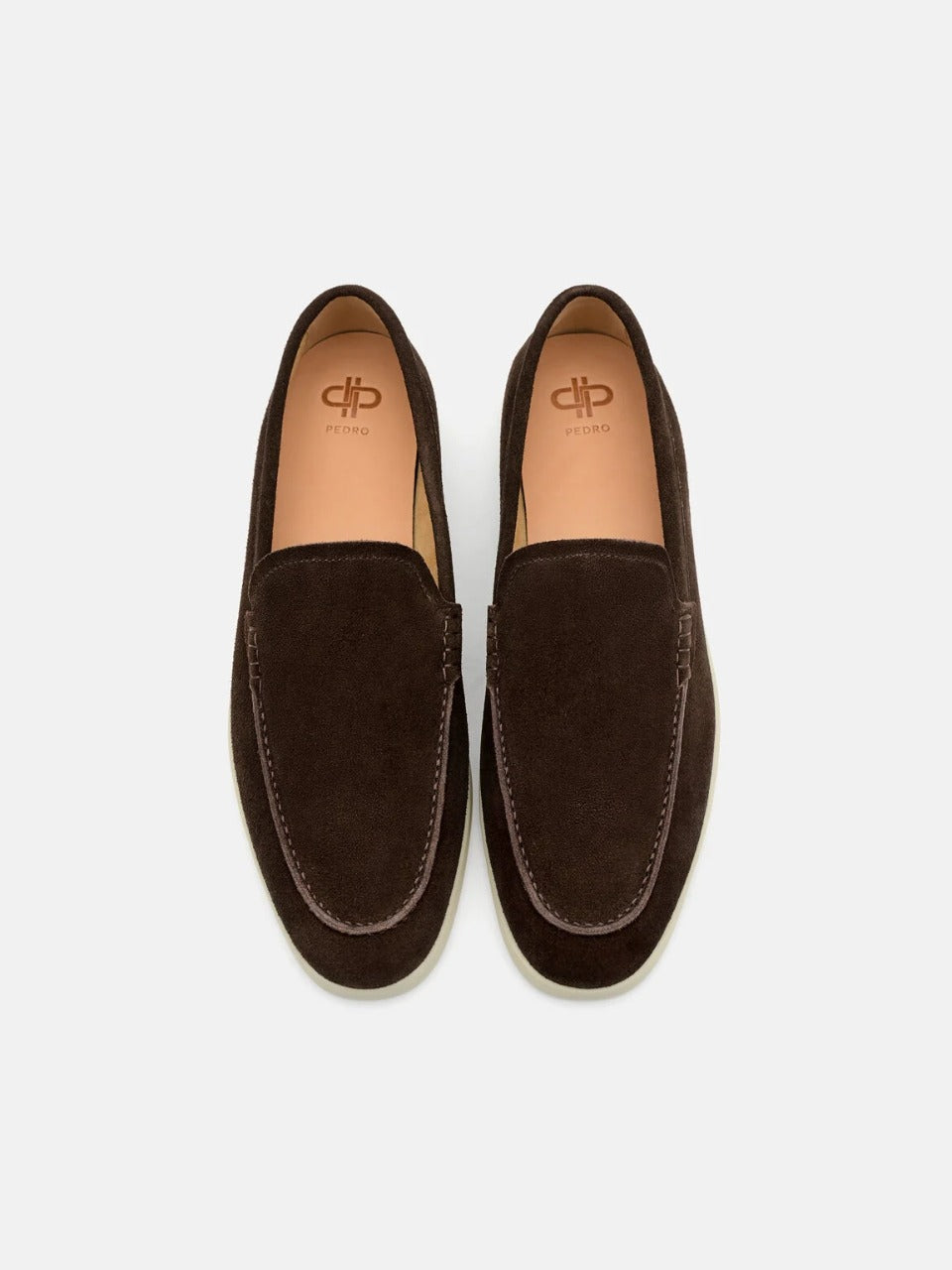 dark brown suede