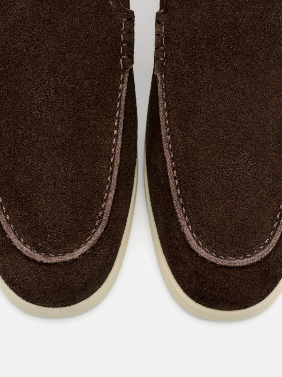 dark brown suede