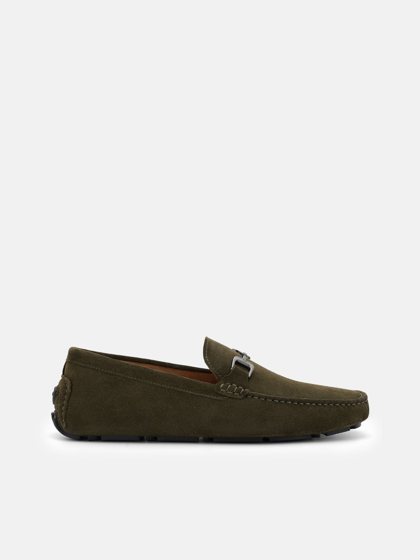 military green suede