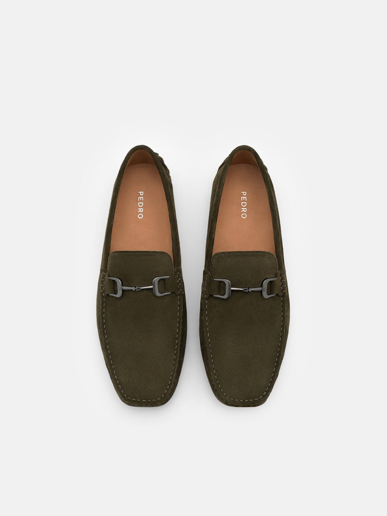 military green suede