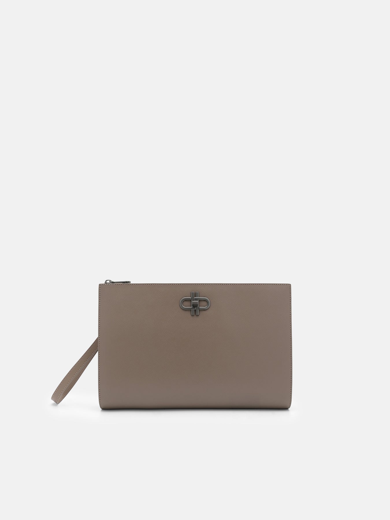 dark taupe saffiano