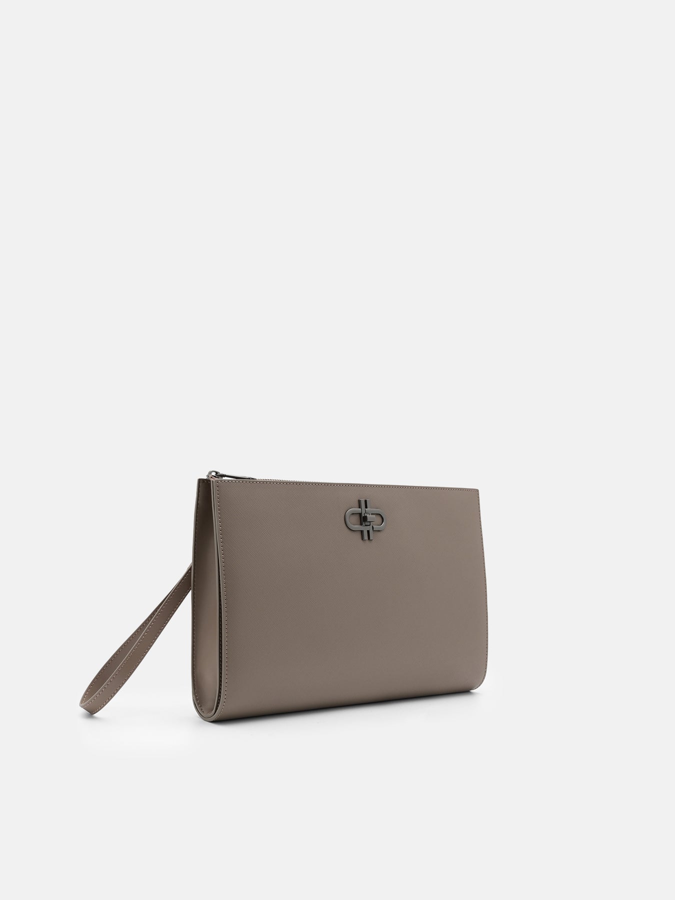 dark taupe saffiano