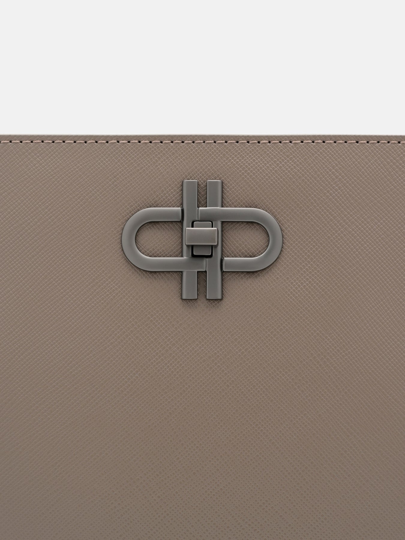 dark taupe saffiano