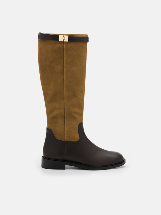 Jatte Leather Knee Boots