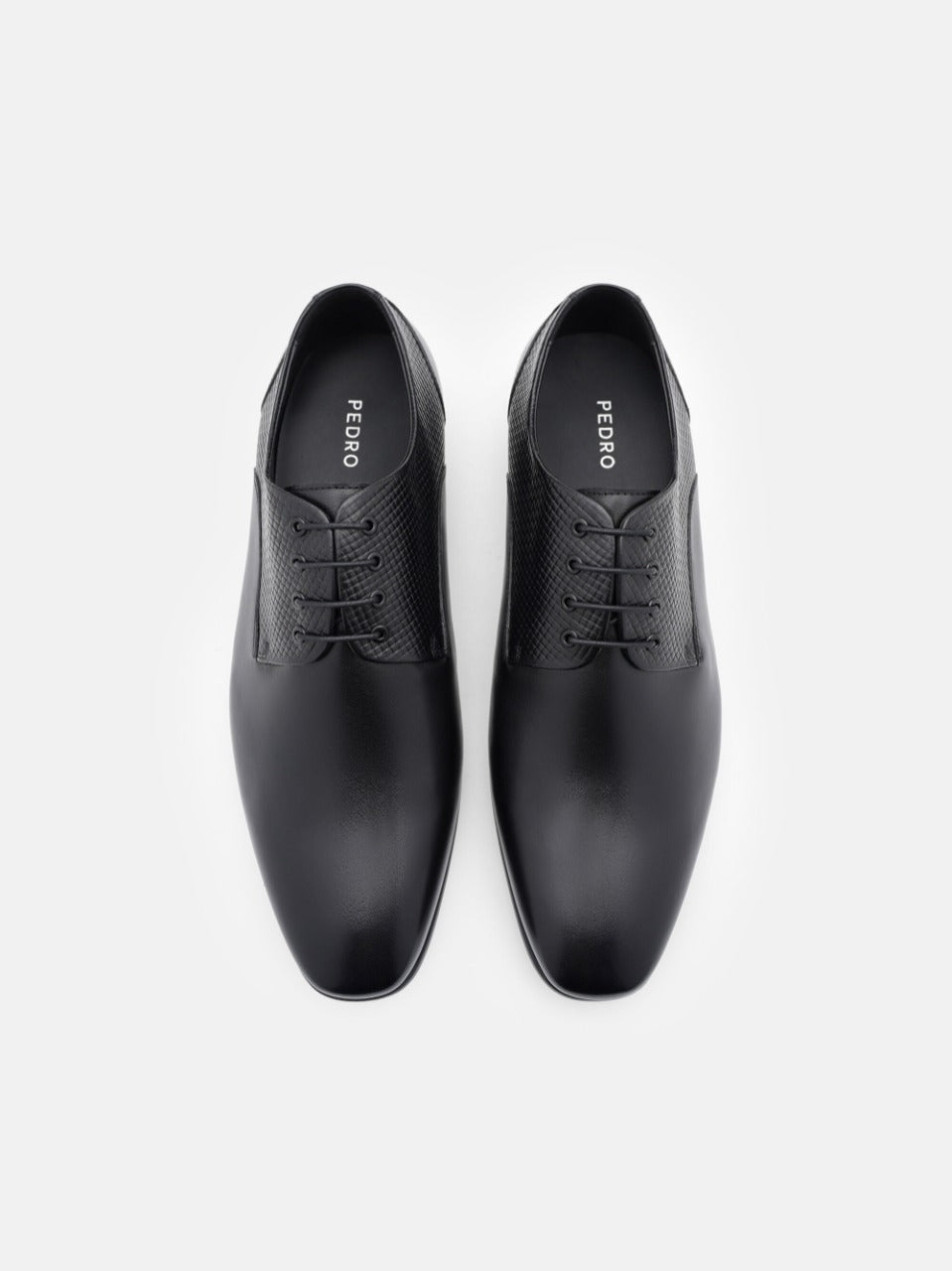black embossed
