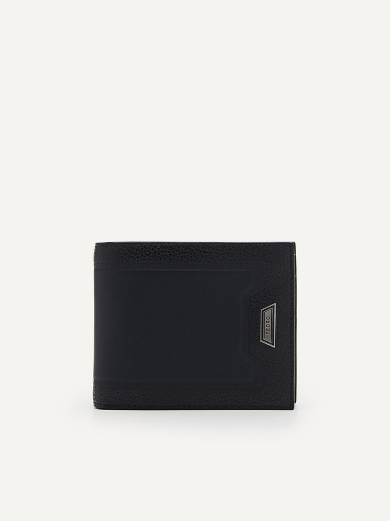 Embossed Leather Bi-Fold Wallet with Insert – PEDRO