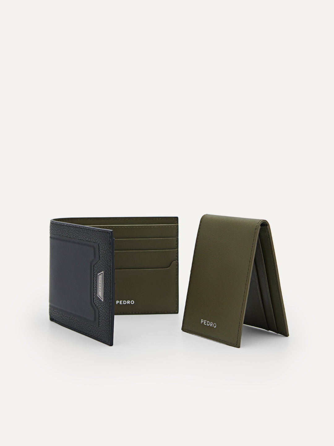 Embossed Leather Bi-Fold Wallet with Insert – PEDRO