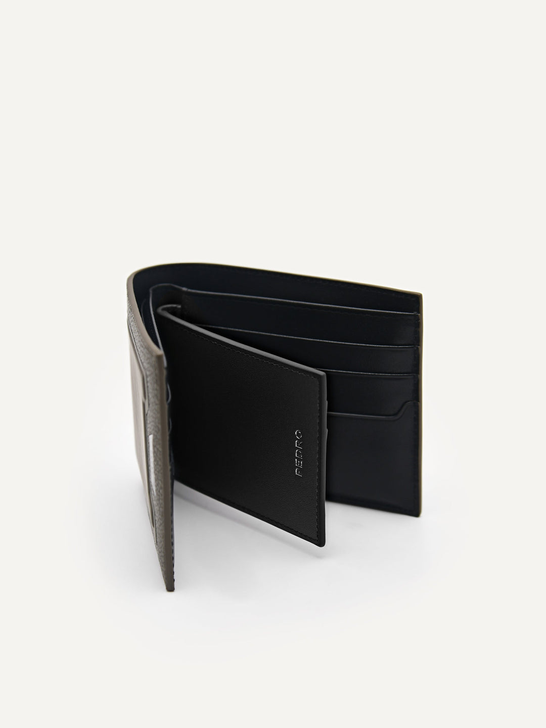 Embossed Leather Bi-Fold Wallet with Insert – PEDRO