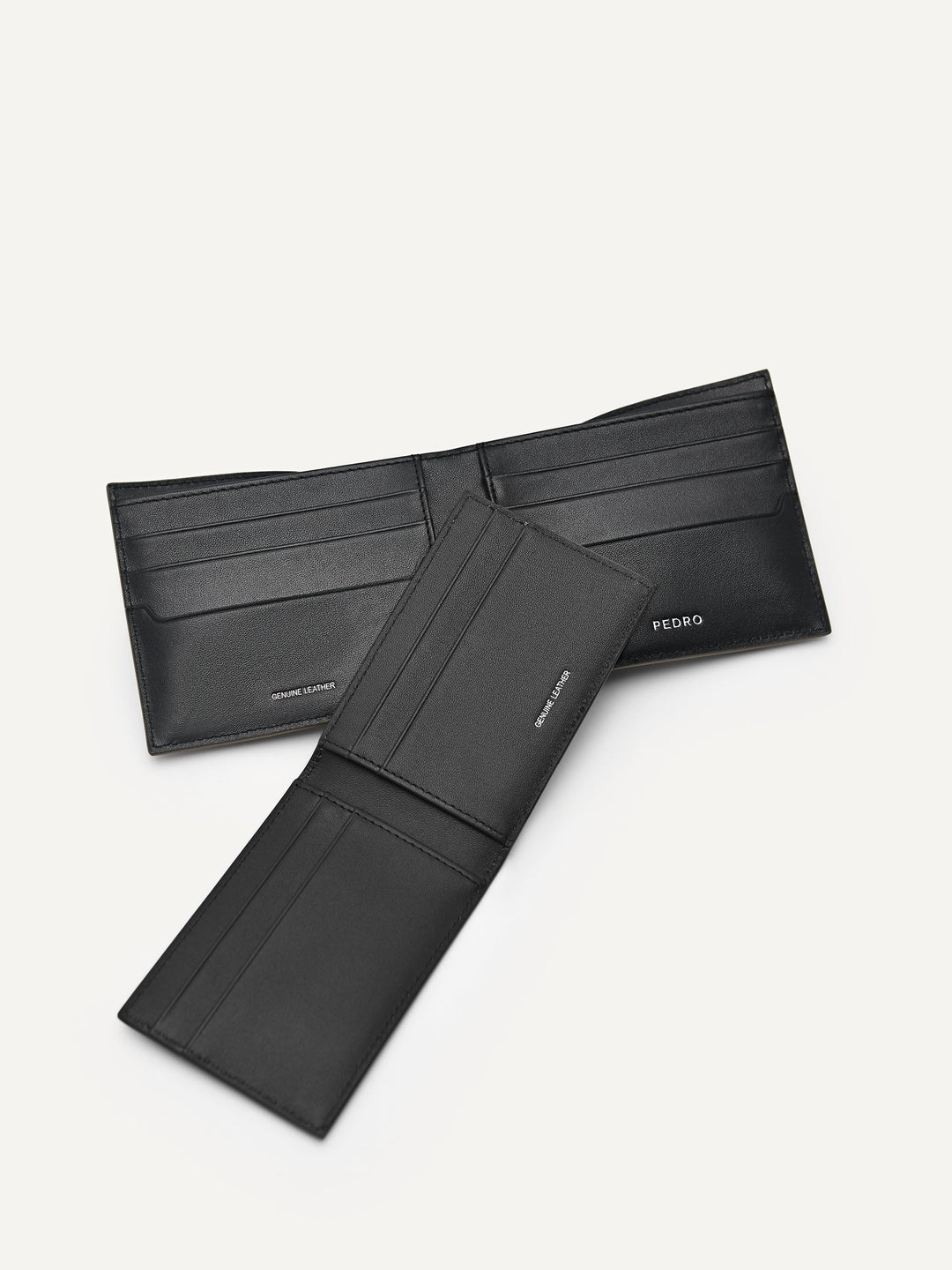 Embossed Leather Bi-Fold Wallet with Insert – PEDRO